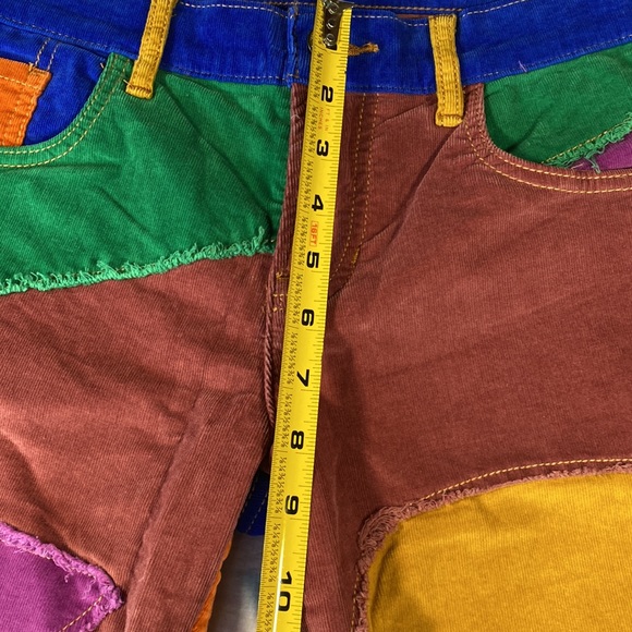 HP 🍭[ FP ] Supernova Cord Jeans in Rainbow Road Corduroy Bell Bottoms - Picture 8 of 16